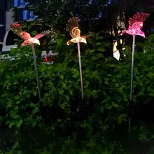 На солнечной энергии газон акриловая лампа светодиодный красочный Птица орел фонарь Открытый IP65 Водонепроницаемый садовый светильник наземная лампа