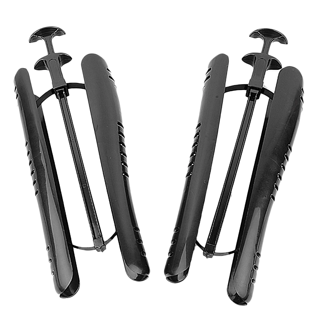 

1 Pair Black Boots Shoes Trees Boot Shapers Stretchers With Handle 12 1/2 Inch