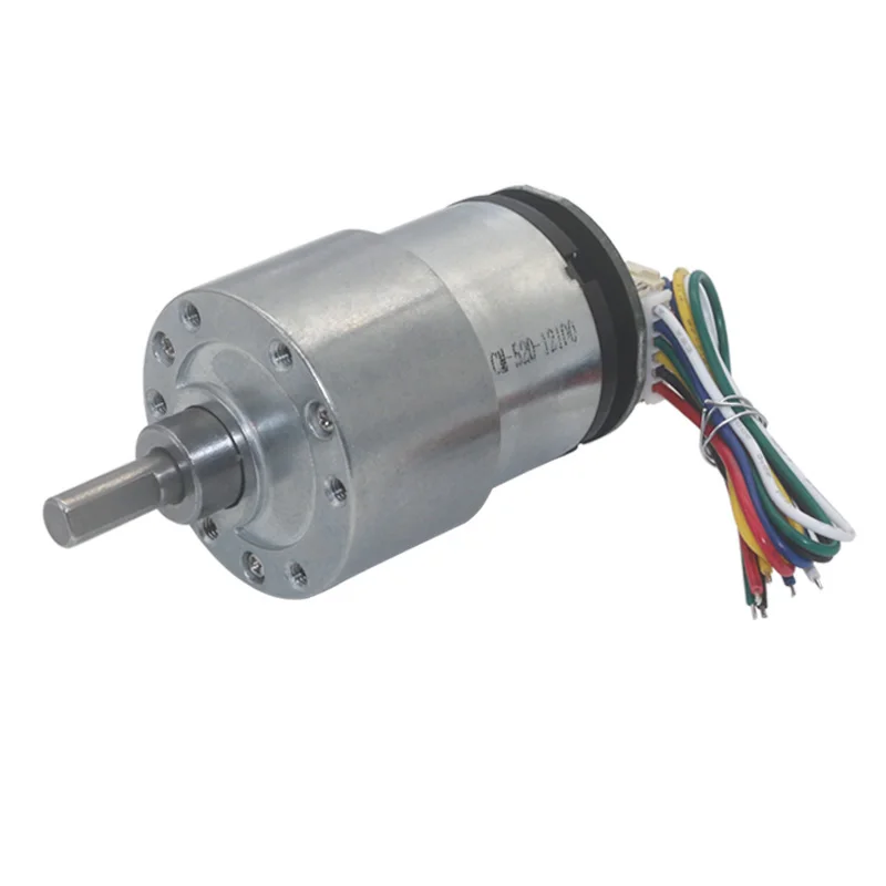 

12V Electric Micro DC Geared Motor Encoder 6V 12 volt Low RPM 7 To 1590RPM Adjustable Speed Reversed High Torque Mini DC Motors