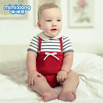 

INS Hot Models Infant Bow Knitted Short Sleeved Kazakhstan Hot Selling