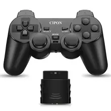Contrôleur sans fil Compatible avec la Console PS 2, télécommande à Double Vibration CIPON 2.4G