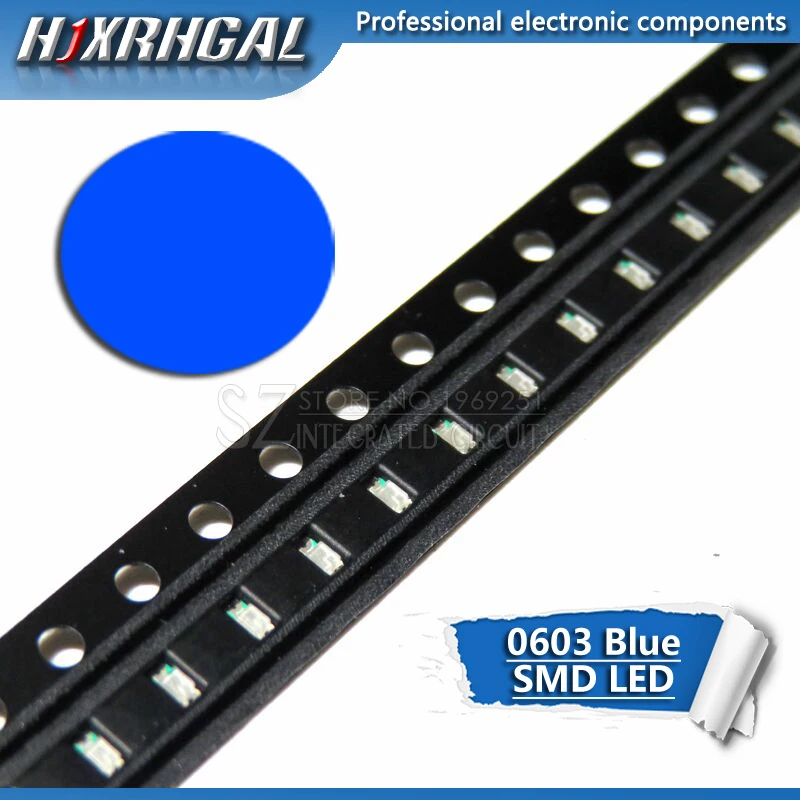 1 шт. синий светодиодный диодный светильник SMD 0603 новый и оригинальный hjxrhgal|Диоды|