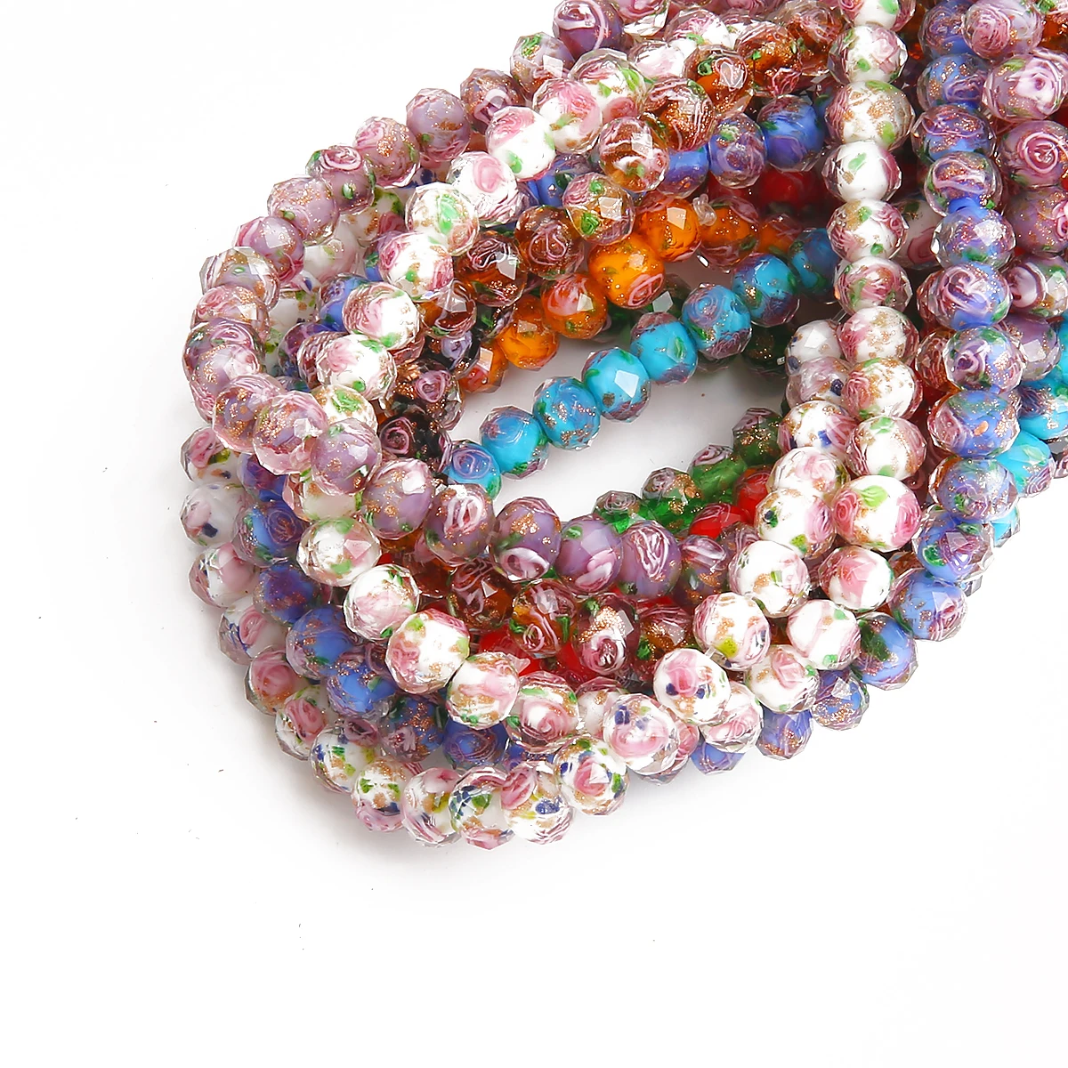 400 Perline Acriliche Tonde 8mm Colori Misti Arcobaleno - Foro 2mm - Per Gioielli Fai Da Te - 3