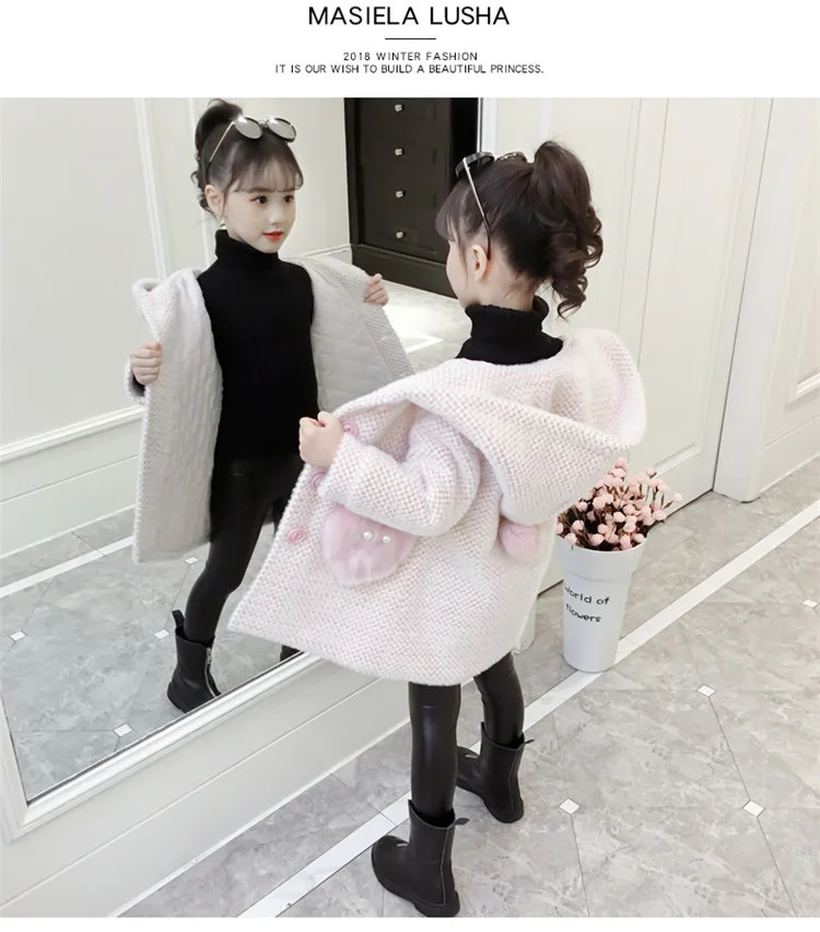 Yingying Babe/детская одежда; пальто для девочек в Корейском стиле; модное осенне-зимнее плотное пальто в западном стиле для девочек