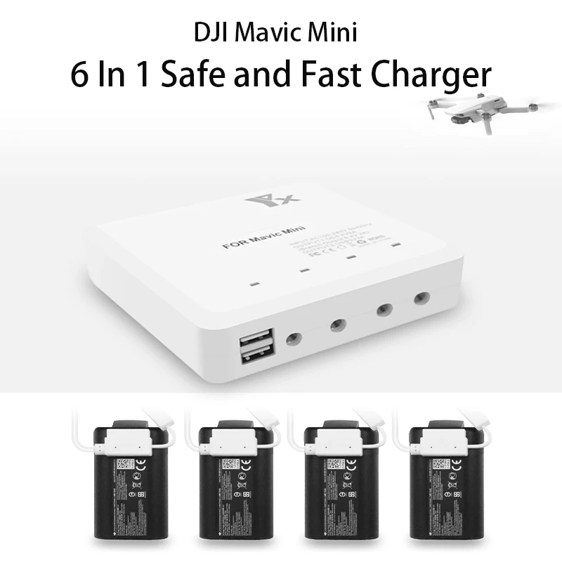 DJI Mavic Mini 6 в 1 зарядное устройство пульт дистанционного управления баланс usb для