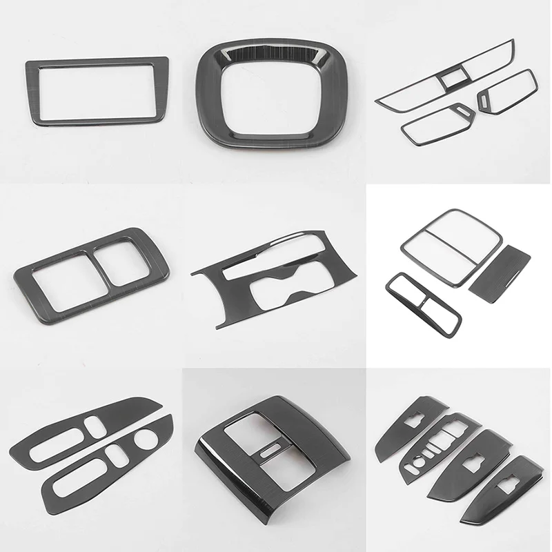 SUNFADA нержавеющая сталь матовый черный автомобиль украшение интерьера/обновление