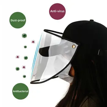 

Anti Droplet Dust-proof Full Face Covering Detachable Visor Baseball Cap Hat It can effectively prevent droplets, dust and rain,