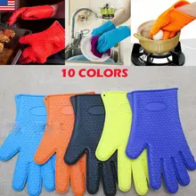 Новые Силиконовые Прихватки кухонные перчатки для готовки барбекю гриль плотные перчатки прихватка для выпечки перчатки для барбекю Кухонные гаджеты