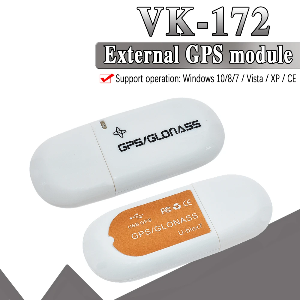 VK-172 GMOUSE USB GPS Empfänger Glonass Support Windows 10/8/7/Vista/XP BAF 