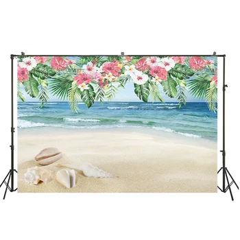 

HUAYI Beautiful Flowers Decoration Summer Tropical Seaside Beach Scenic Photography For Outside Photoshoot Photography W-1871