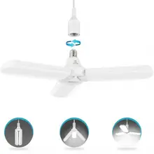 

E26 Ceiling Fan LED Garage Light 30W Super Bright LED Light Bulbs Industrial Lighting Deformable Folding Lamp For Workshop