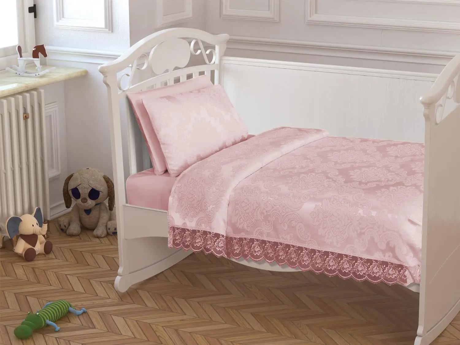 &Ccedil;eyizdiyarı French Laced Baby Pique Pack Powder