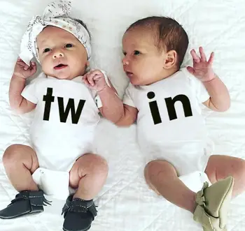 

Twins Baby Romper Summer Jumpsuit for Kid Baby Girl Clothes Thanksgiving Baby Romper