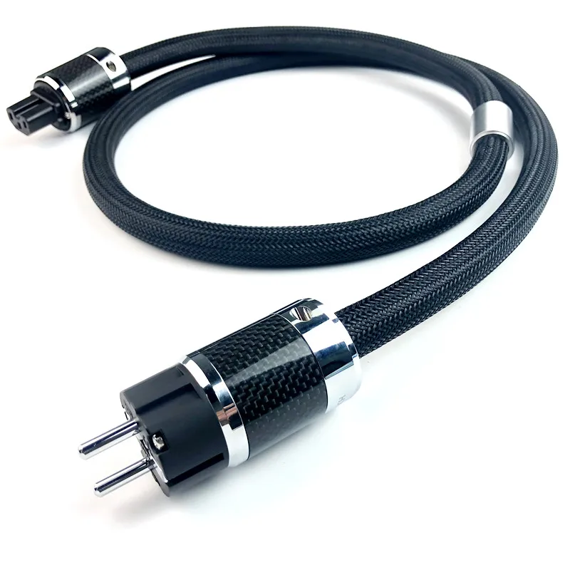 Furutech Alpha Ps-950-18 Audio Cavo Di Alimentazione Ca Spina Usa/Ue In Fibra Di Carbonio