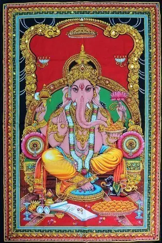 

Lord Ganesh Tapestry For Bedroom Living Room Dorm