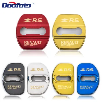 

Doofoto 4x Car Door Lock Covers Styling For Renault Sport Duster Megane 2 3 Clio Fluence Logan Captur Laguna Scenic Accessories