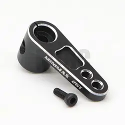 Enhanced Metal 25T Servo Arm and Heightening Steering Arm for 1/10 Off-road Drift and Climbing Vehicles (Black)