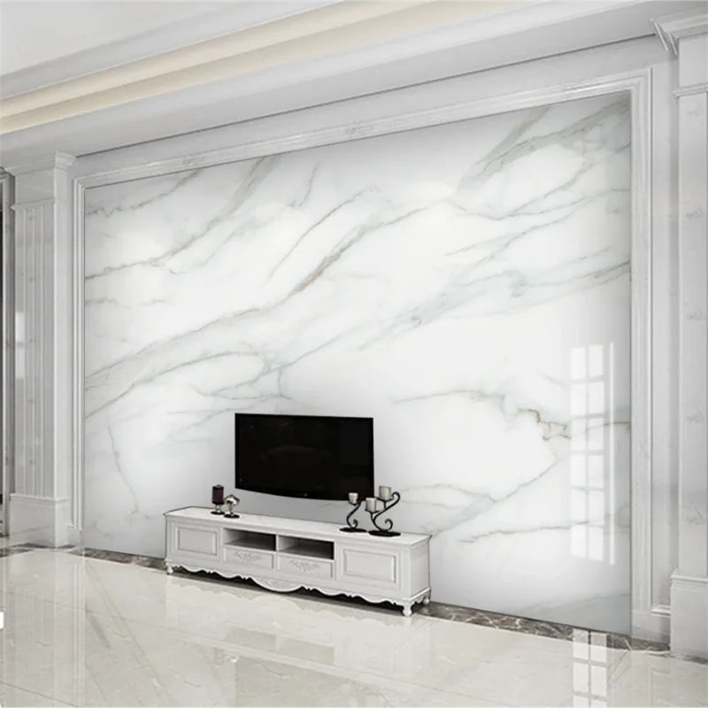 Beibehang пользовательские обои 3d HD большая белая мраморная стена гостиная спальня кабинет декоративная живопись фотобуры 3d папье peint
