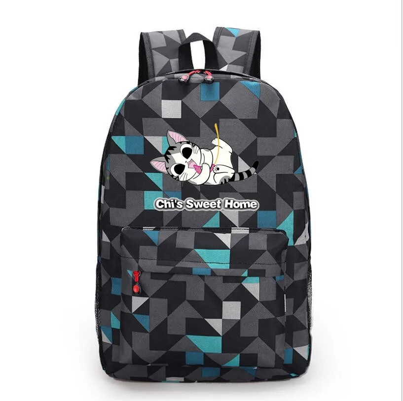 Чи сладкий дом Mochila студенческий рюкзак на плечо дорожная школьная сумка для подростков Повседневная Холщовая Сумка для ноутбука - Цвет: C