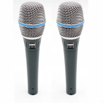 

2Pcs BETA87C Handheld Dynamic Mic Wired Microphone Professional Singing KTV Karaoke System Audio Mixer DJ BETA 87A BETA87A Mike