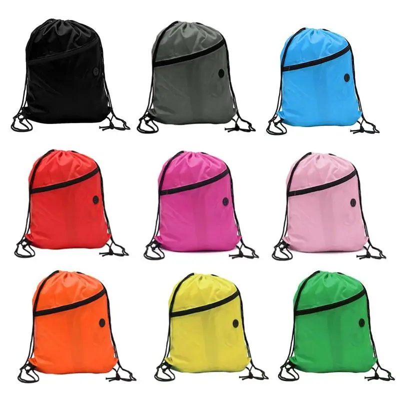 

1 Pcs Sport Lightweight Drawstring Bag Large Capacity Waterproof Travel Polyester Bundle Bag Storage Backpack