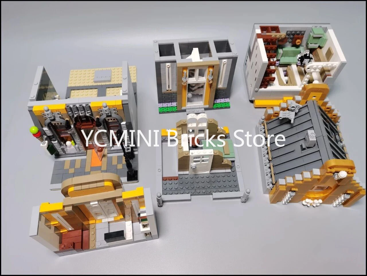 Конструктор Lego 2605 шт. серии вид на улицу креативная модель магазина мороженого