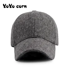 YOYOCORN плюс бархат толстый осенний и зимний открытый волна Обнаженная бейсболка Мужская и женская шляпа среднего возраста