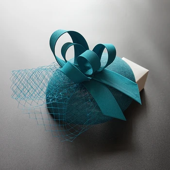 

Women Chic Fascinator Hat Cocktail Wedding Party Church Headpiece kentucky Headwear Feather Hair Accessories Sinamay Fascinators