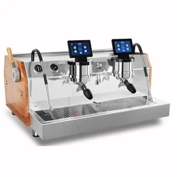 EM-100 Three Boiler Four-stage PID control Touch Screen Modern Espresso Electric Coffee Maker Commercial Roaster Coffee Machine