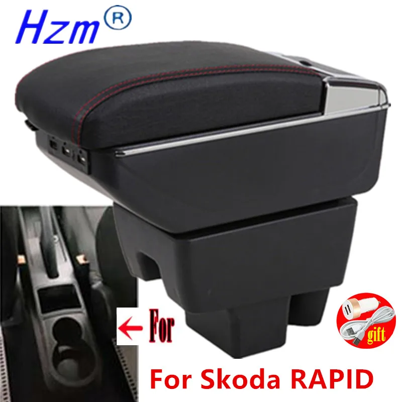 For Skoda RAPID Armrest Retrofit For Volkswagen Polo 2020 2022 Car