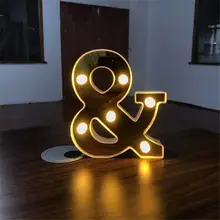 

Luminous 0-9 Digital Number Letter Light Waterproof Night Light LED Hanging Hole Digital Lamp Home Christmas Wedding Decor Tool