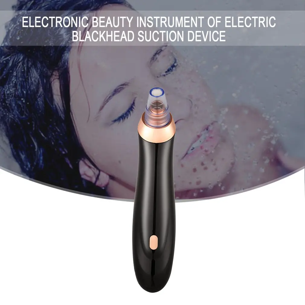 

USB Rechargeable Pores Vacuum Electric Face Pore Cleaner Blackhead Remover Acne Suction Facial Cleaning Tool