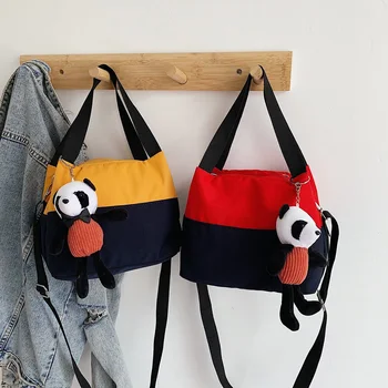 

Fashion Simple Canvas Crossbody Bag Women 2020 Hit Color Daily Shoulder Handbag Travel Outdoor Shopping Messenger Pouch Hot Sale