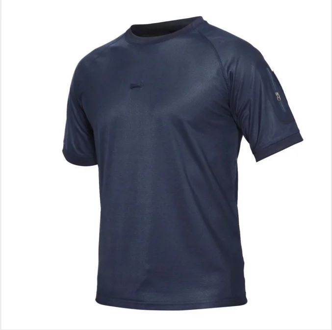 blue PAVEHAWK 3d round neck power dry polyester boys army shirt breathable outdoor man's t-shirt short sleeve camping fishing 32 - Цвет: blue