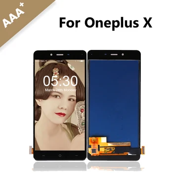 

5pcs/lot New LCD For Oneplus X LCD Display with Touch Screen Digitizer Assembly Replacement Black/White Free Shipping by DHL/EMS