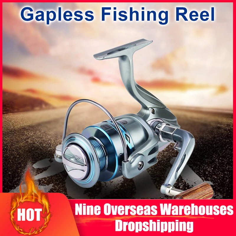 

Rotary Fishing Reel Zf 2000-7000 Fishing Reed Without Gap Metal Handle Rotating Spool High Speed Spool Fishing Tool Accessories