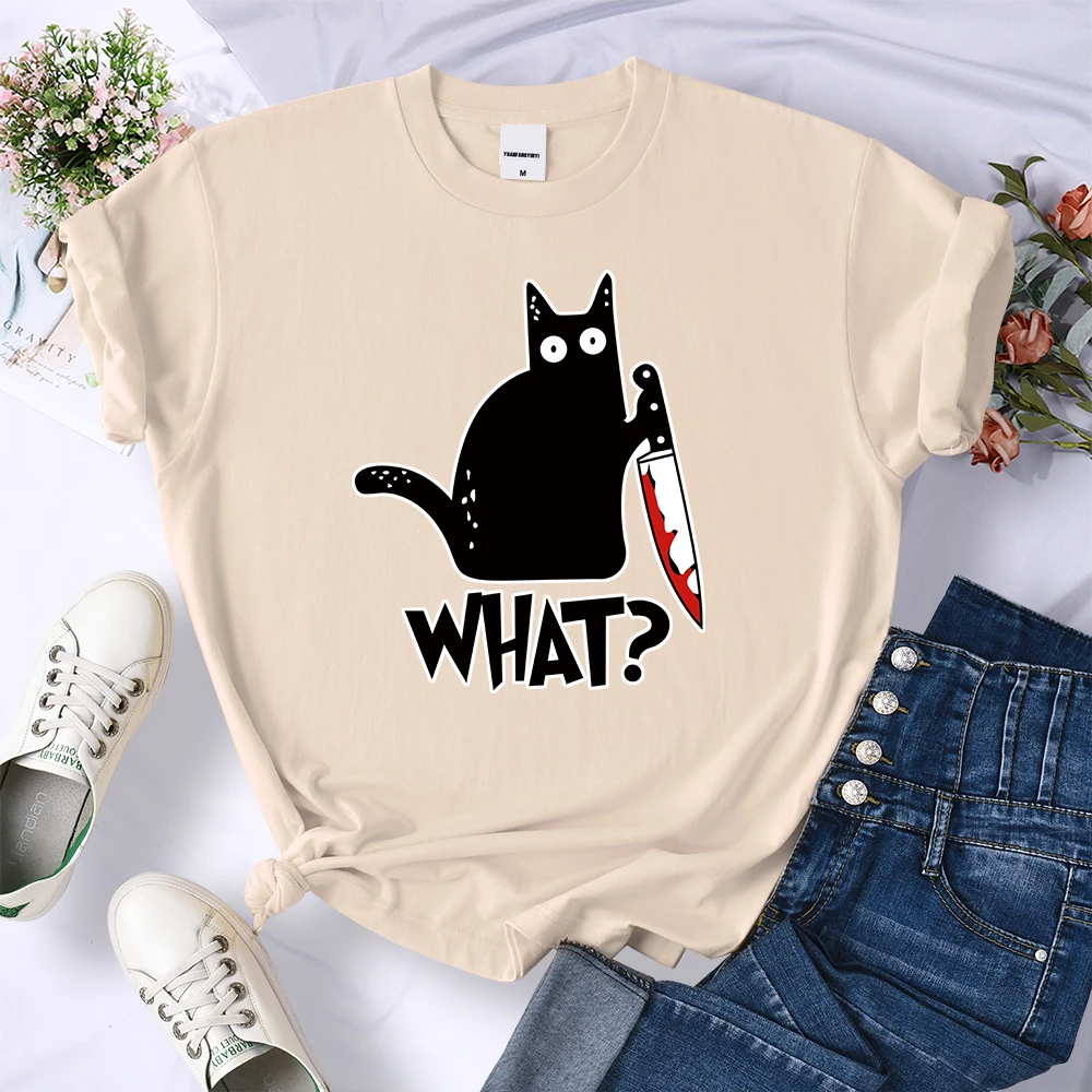 FREE SHIPPING Cat What Funny Halloween T Shirt JKP4569