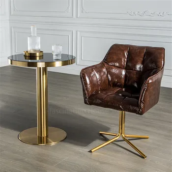 

Nordic Style Office Swivel Chair Modern Minimalist Home Office Chair European Desk Chairs Apartment Light Luxury Leisure Chair