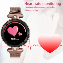S886 Модные Смарт-часы для женщин, монитор сердечного ритма, кровяного давления, фитнес-трекер, женские водонепроницаемые Смарт-часы с шагомером для женщин