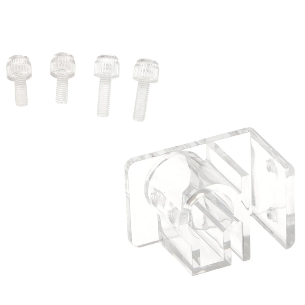 Aquarium Clip Holder Clear Acrylic For 12mm/16mm Tubing