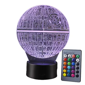

Hot Sale Movie Wars 3D USB LED Lamp Death Cartoon Star Colorful Ball Bulb Atmosphere lava Night Lights lighting Gifts NEW
