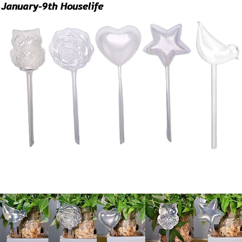 Flower-Watering-Device Plant-Waterer Glass Bird-Shape Automatic Aqua-Bulbs New 1pcs Clear