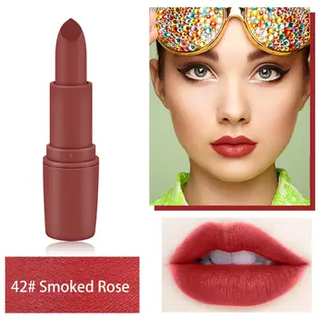

MISS ROSE Lipstick Matte Waterproof Velvet Lip Stick 18 Colors Sexy Red Brown Pigments Makeup Matte Lipsticks Beauty Lips