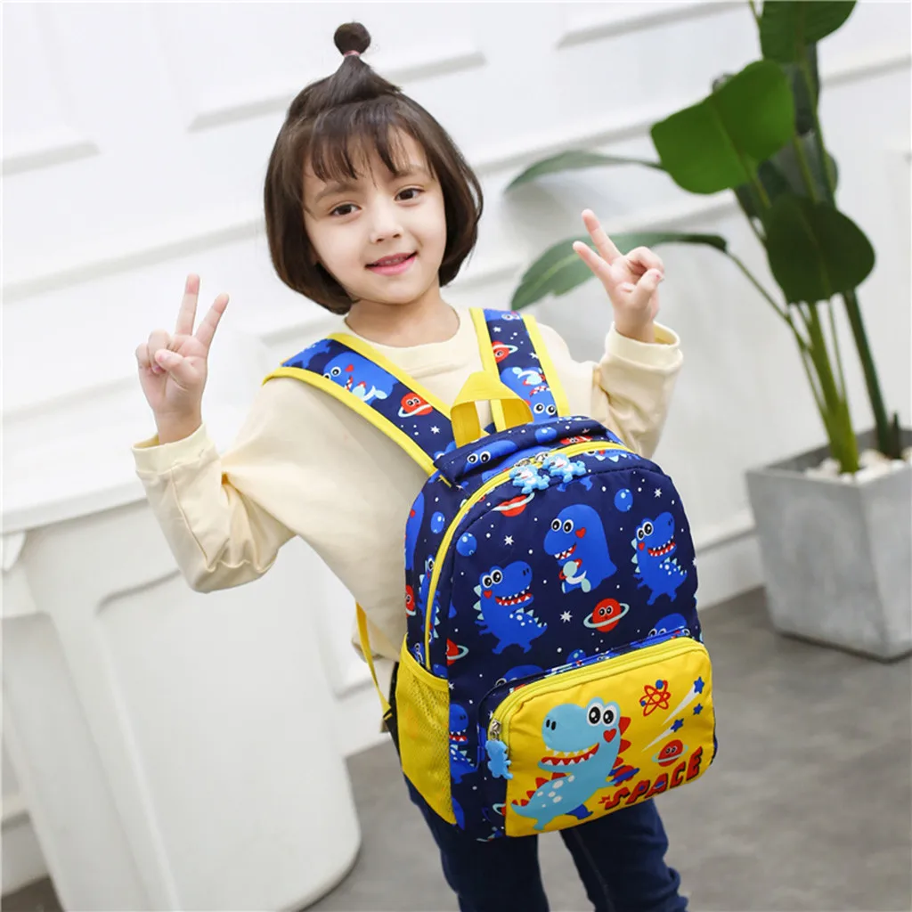Детская школьная сумка для мальчиков и девочек, новинка года, рюкзак с объемным изображением животных, динозавров из мультфильмов, милый рюкзак для малышей, школьная сумка#45
