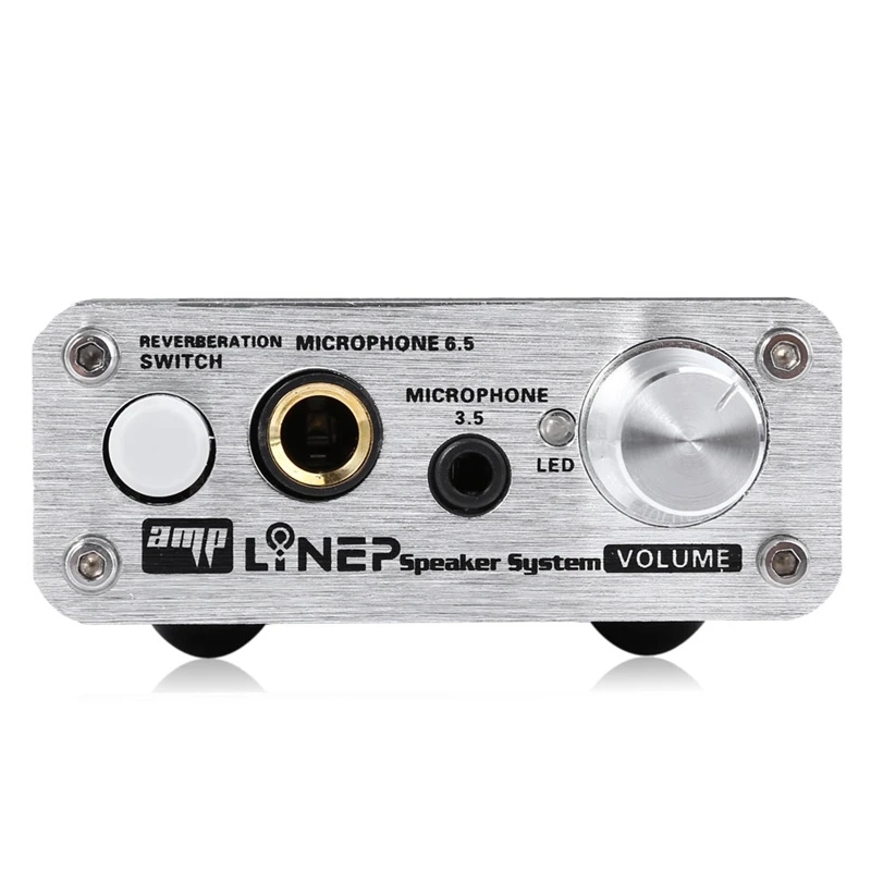 Lynepauaio Moving-Coil Предварительный усилитель микрофона, двухканальный микрофон, который подходит с функцией реверберации A