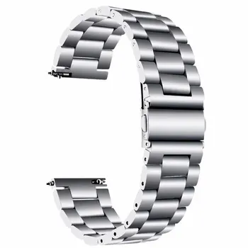 

22MM Width Stainless Steel Band For Samsung Gear S2 S3 Galaxy Sport Watch Strap Metal Wristband Classic Watch Band