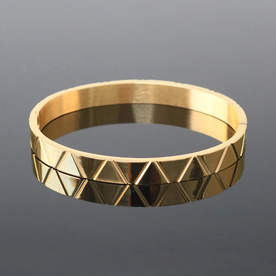 Stainless Steel Cuff Bracelets Bangles For Women And Men Gold Color Simple Punk Bracelet Fashion Jewelry stainless steel bracelet
