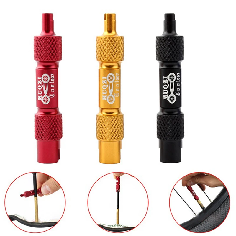 Double Head Aluminium Alloy Bicycle Wrench Valve Disassembly Tool Multifunctional Valve Removal Tool Wrench Disassembly