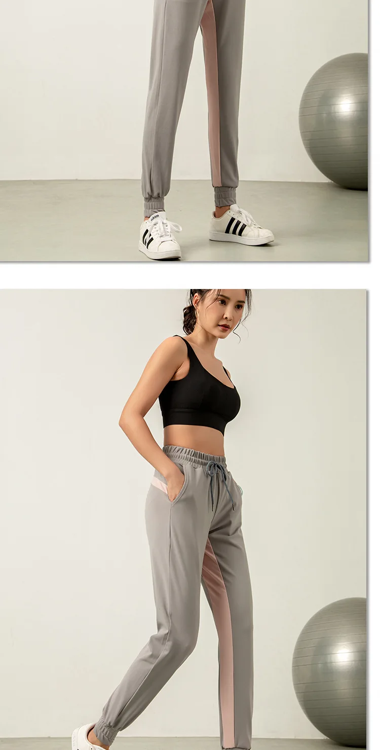 Женские спортивные свободные брюки, удобные дышащие быстросохнущие беговые штаны для бега, штаны с эластичной резинкой на талии, спортивная одежда для тренировок и бега