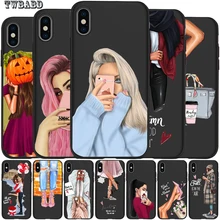 Модный чехол для телефона для девочек iPhone 11 11 Pro Max 5 5S 6 6S 7 8 Plus X XS Max XR для Capa iPhone 8 Case Etui